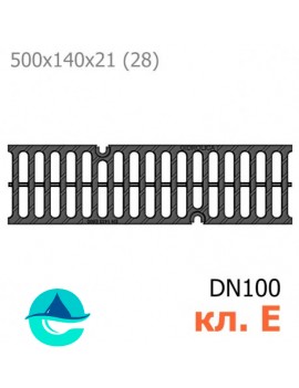 РВ-10.14.50 Gidrolica Super решетка чугунная щелевая, кл. E600