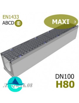 MAXI DN100 H80 лоток бетонный водоотводный 