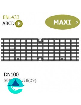 DN100 E600 Maxi решетка ячеистая чугунная ливневая