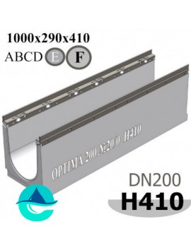 OPTIMA DN200, №20/0, высота 410 лоток бетонный водоотводный 